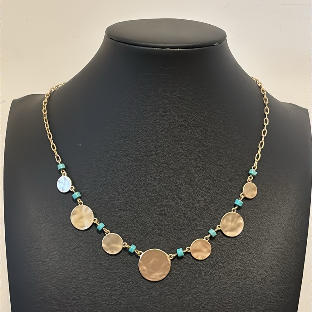 LOFT Disc and Bead Necklace
